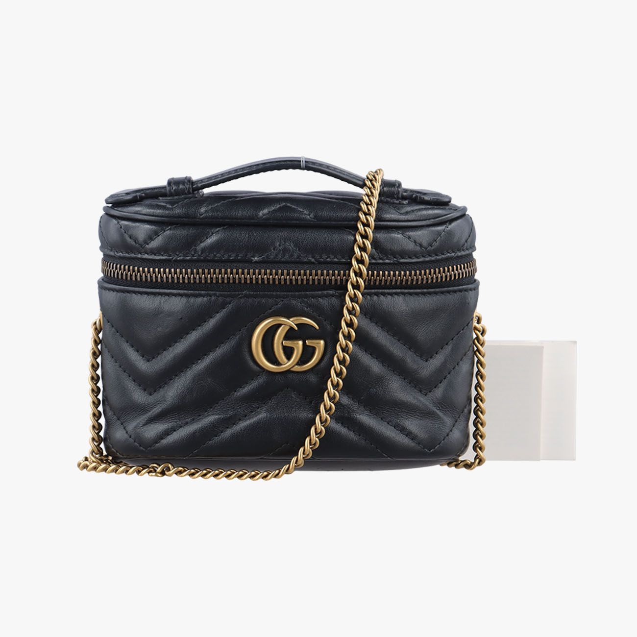 グッチGucciGGマーモント ブラック レザー 699515