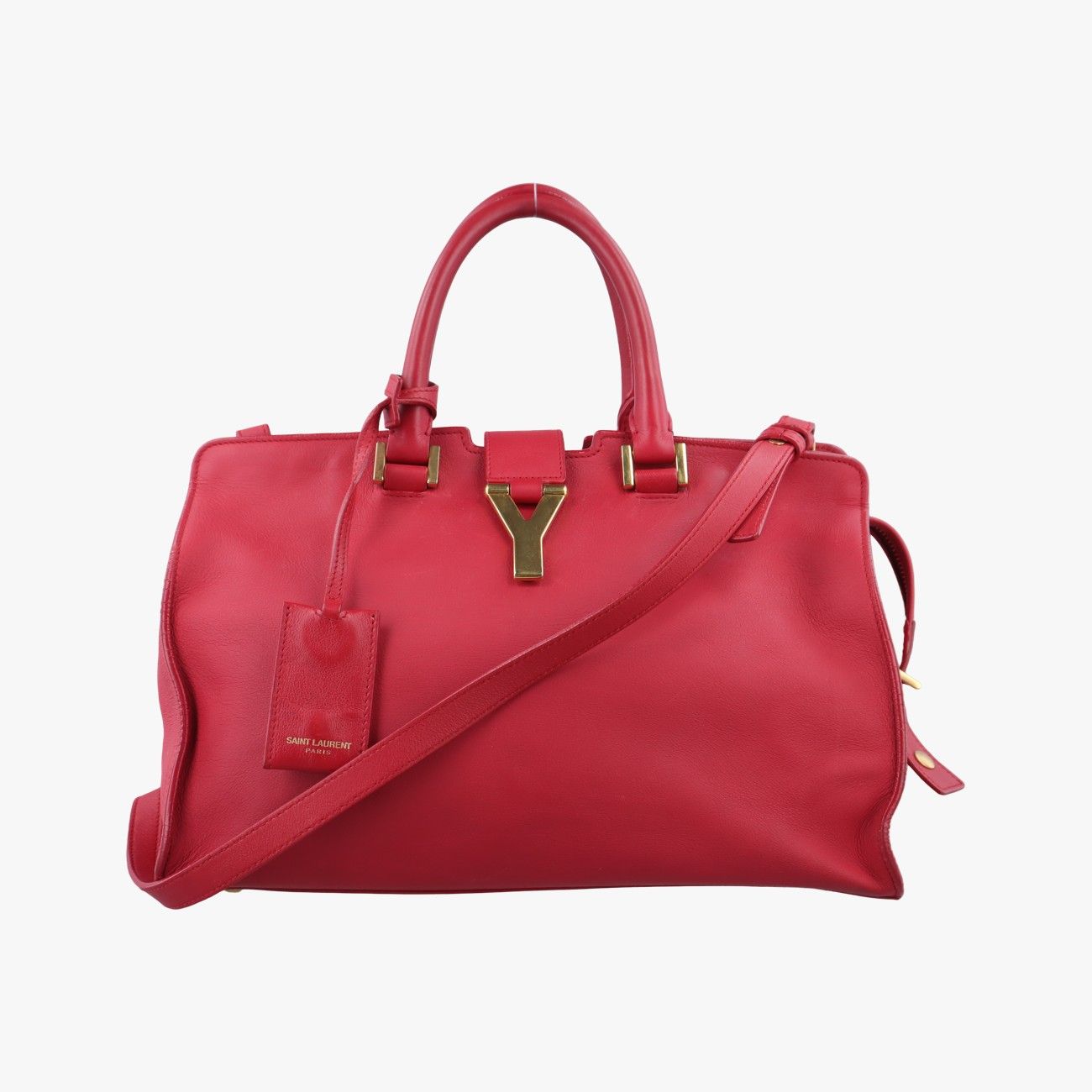 イヴサンローランYves Saint LaurentYライン プチカバス レッド レザー 311210 529258