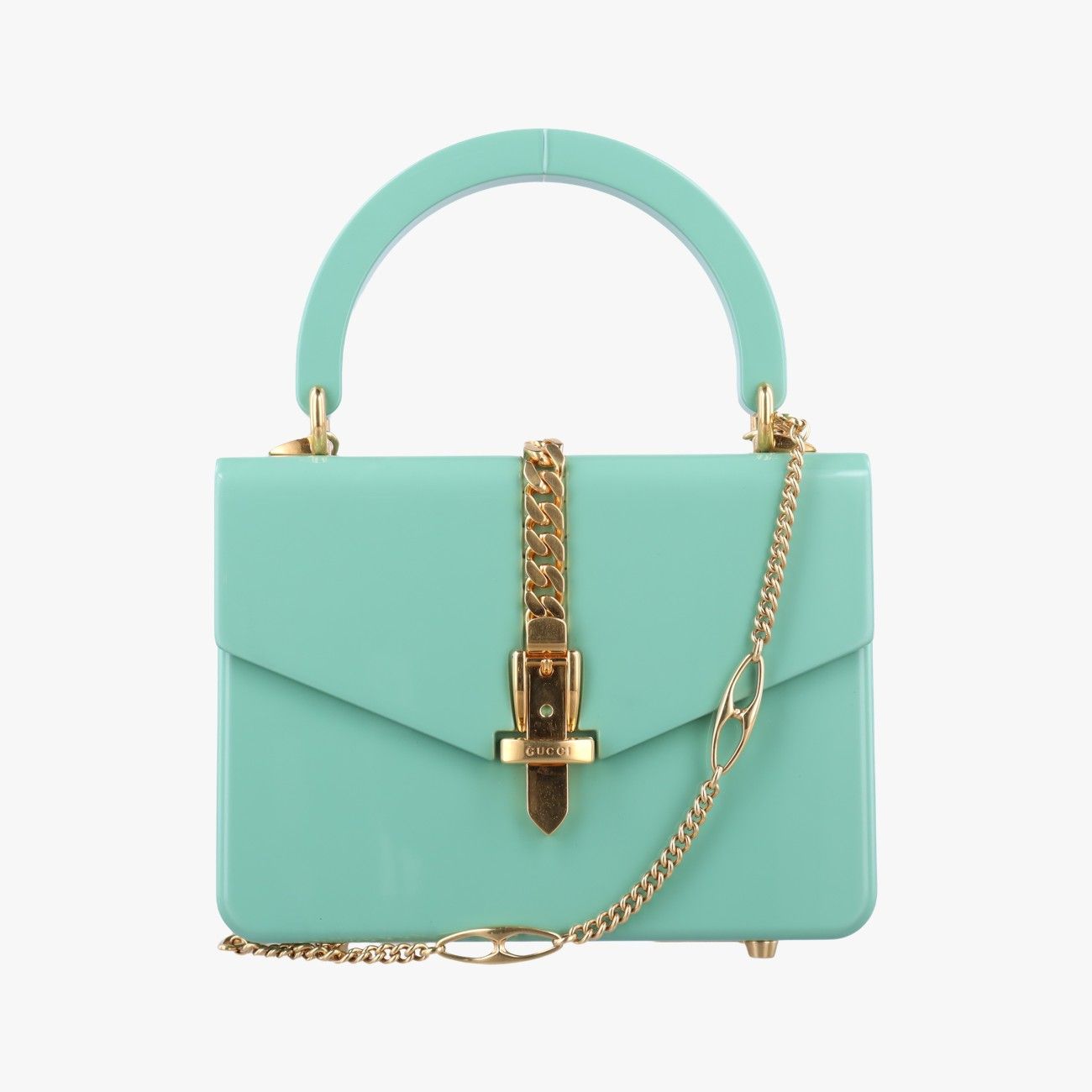 グッチGucciシルヴィ1969アクリルミニハンド グリーン アクリル 589482