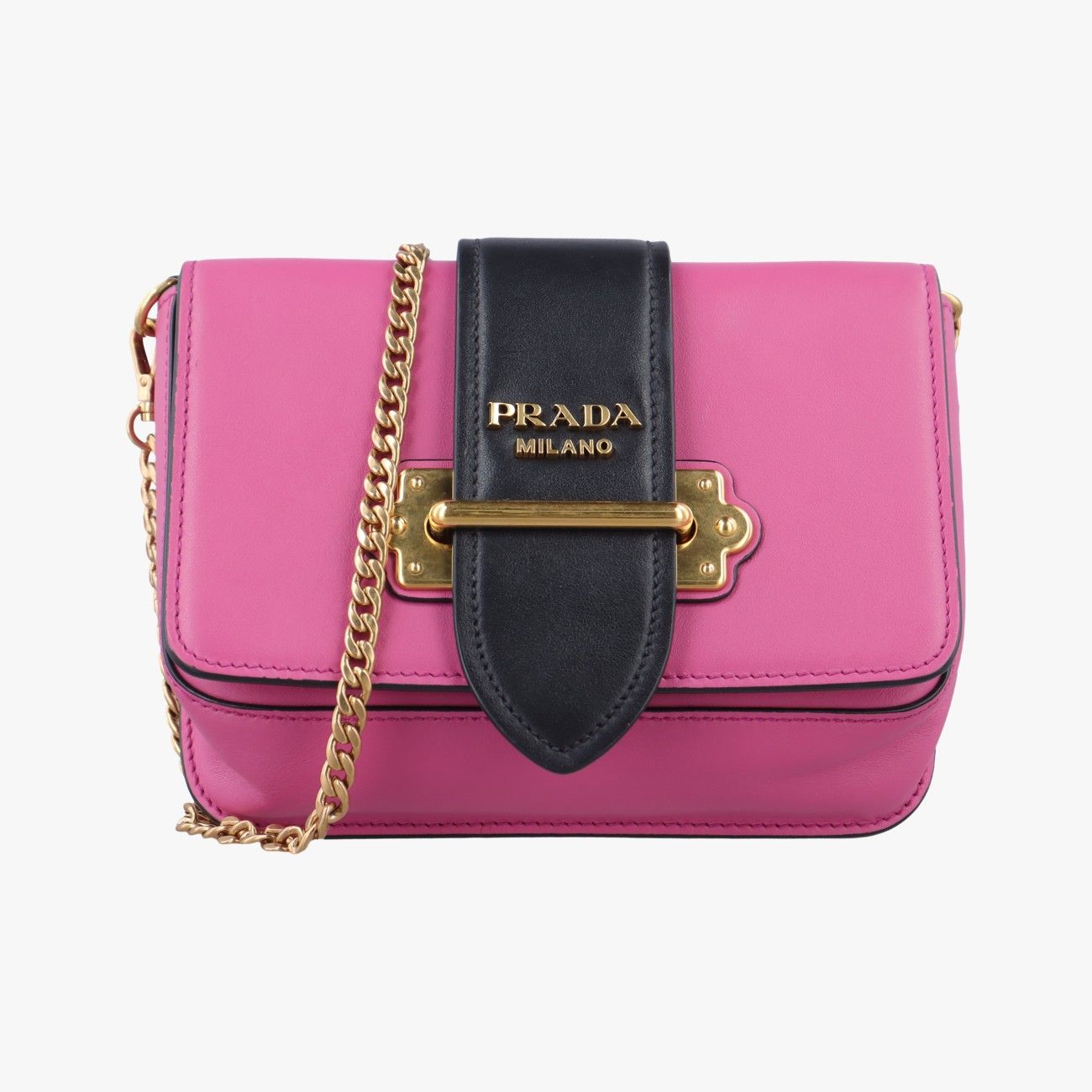 プラダPradaカイエ ピンク レザー 256