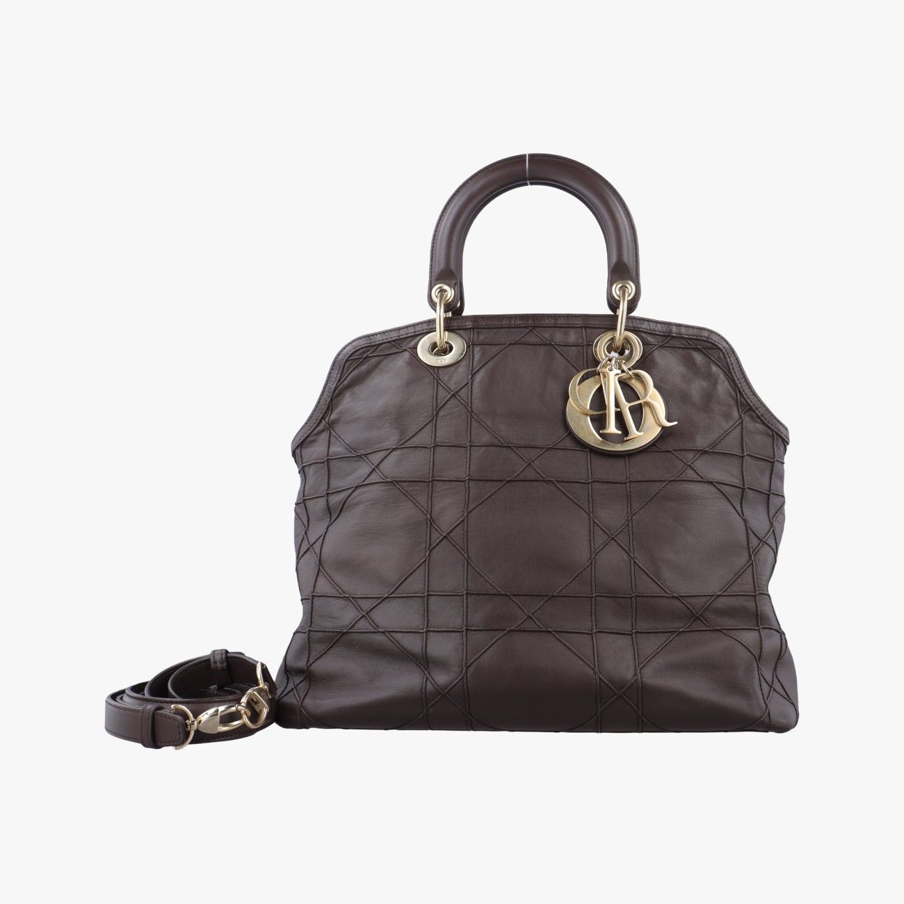 クリスチャンディオールChristian Diorグランヴィル ブラウン ラムスキン 18 MA 0160