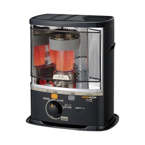 CORONA コロナ 石油ストーブ 日本生産 木造8畳 | コンクリート10畳 まで 電子点火 電源不要 防災対策 キャンプ タンク容量4 L ワンタッチ給油 グレー SX-E 2925 Y HD m