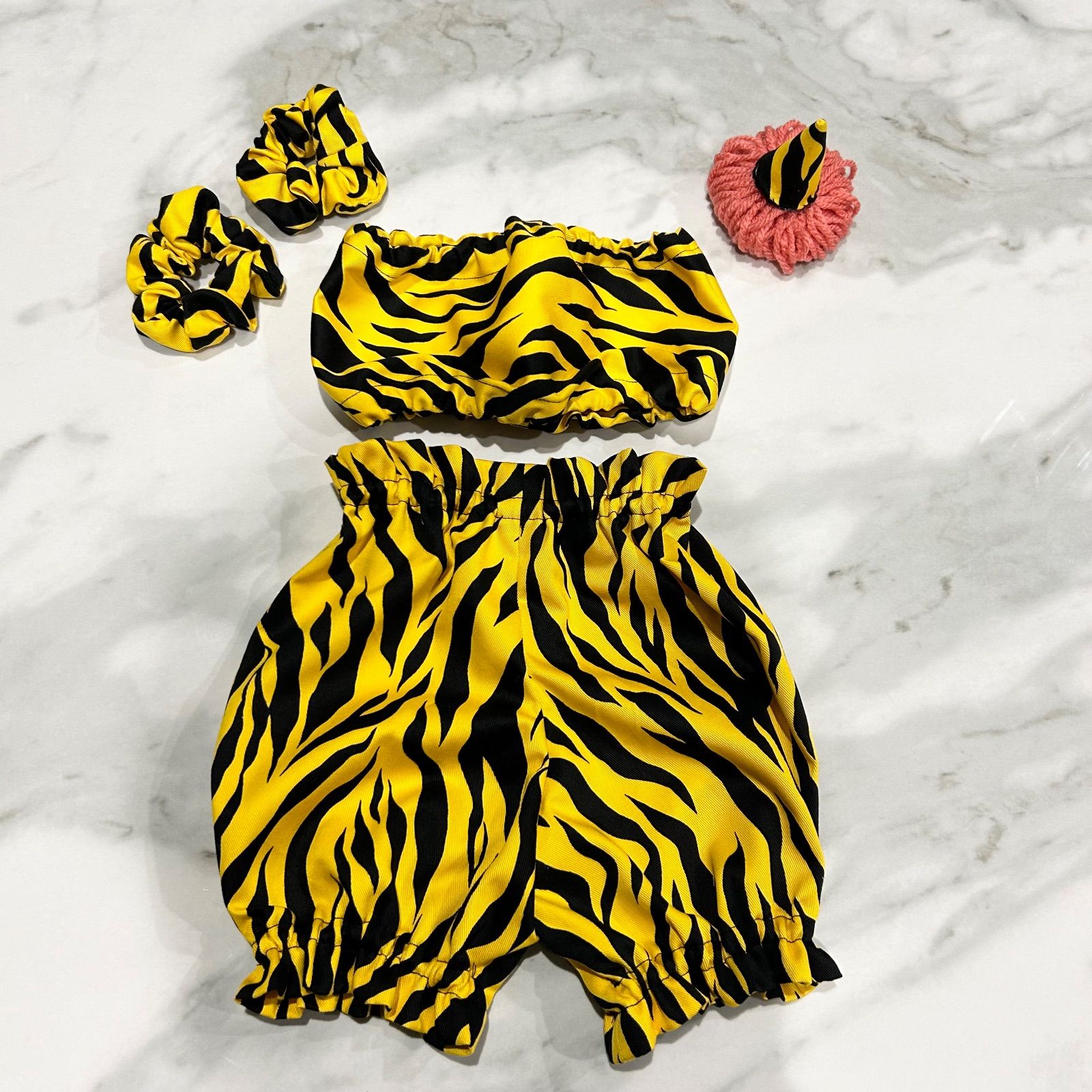 鬼のパンツ ハンドメイド かぼちゃパンツ 節分 ハロウィン 年賀状 60