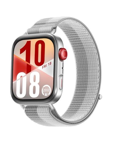 HUAWEI WATCH FIT 4 スマートウォッチ 薄型軽量 1 82インチ大画面 アウトドアに適した気圧計と測位システム 通知 フィットネス ヘルストラッカー 情緒測定 10日間ロングバッテリー iOS Android グレー m