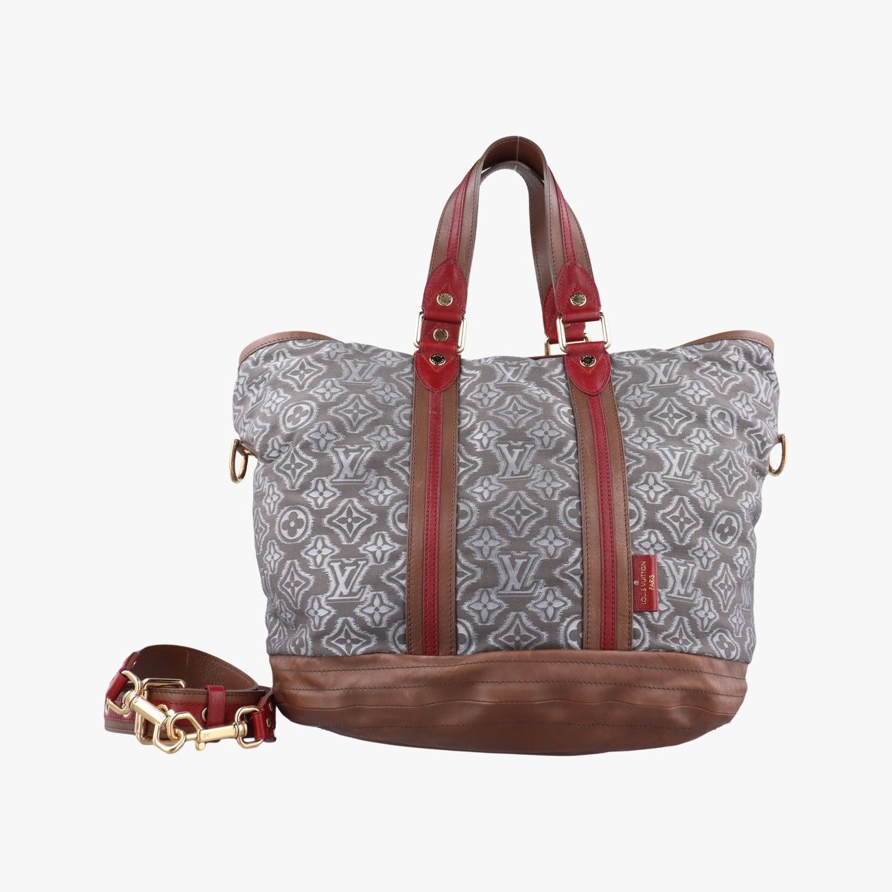 ルイヴィトンLouis Vuitton 2010 プレフォールコレクション アヴィエーター ブラウン グレー キャンバス レザー M 40385