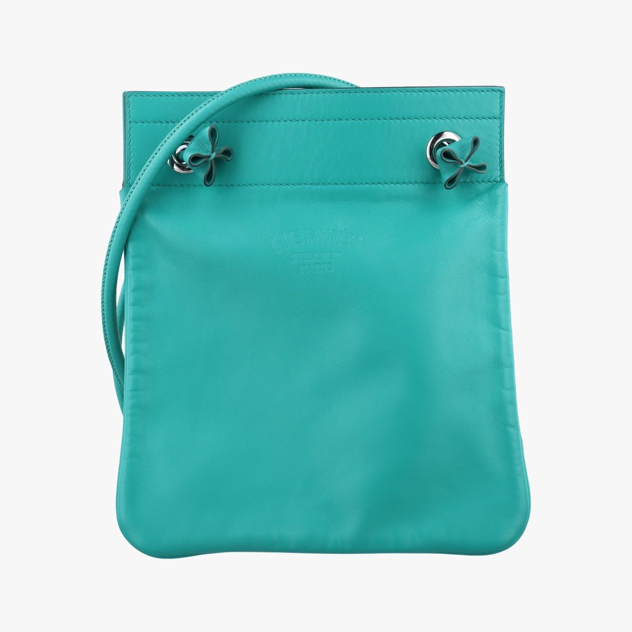 エルメスHermesサック アリーヌ ミニ グリーン ラムスキン D AM 004 UH