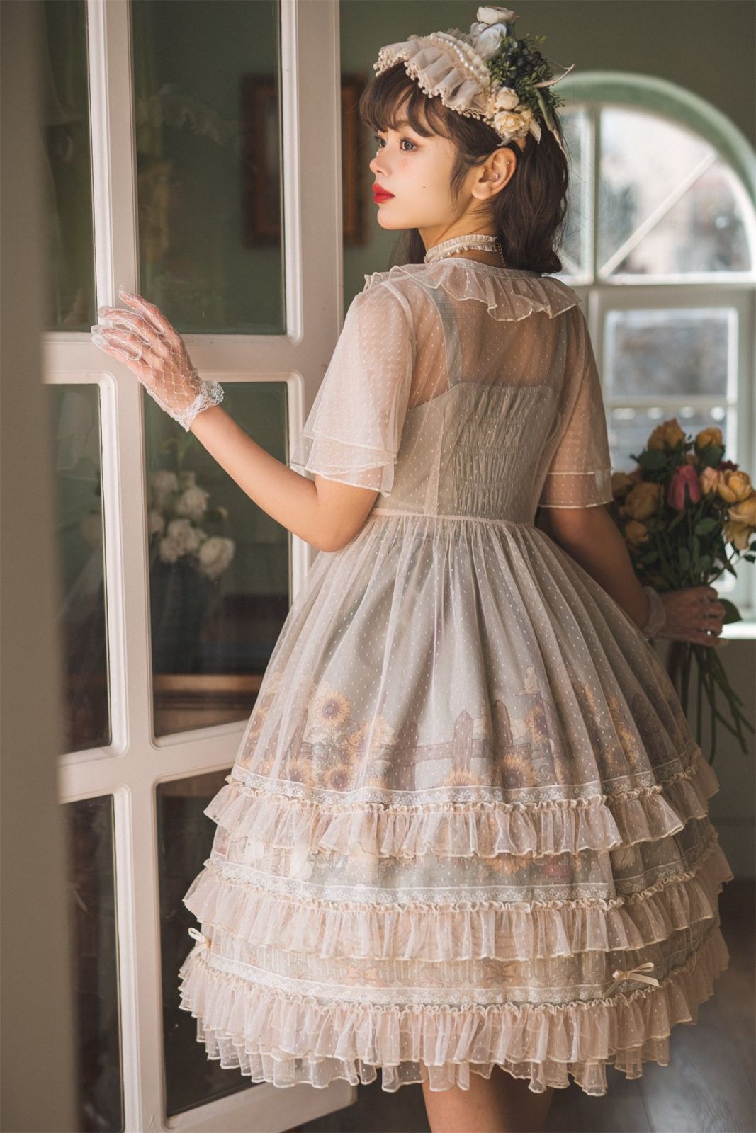 カントリー風ロリータ コスプレ衣装 ゴスロリ lolitaツーピース ボレロ ワンピース 感 舞台衣装 イベント向け 普段着