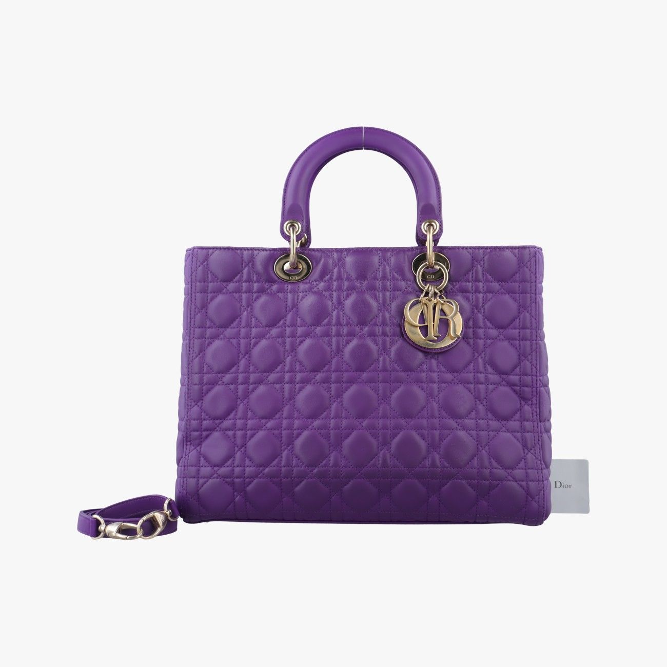 クリスチャンディオールChristian Diorレディディオール パープル ラムスキン 17 BO 0152