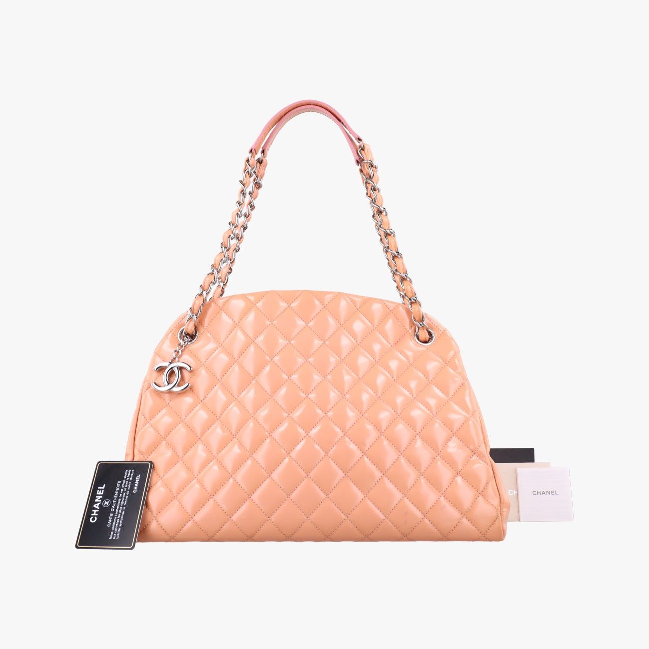 CHANEL パース　マドモアゼル　Vステッチ　ピンク シャネル Vステッチ ココハンドル 2WAY ピンク/ヴィンテージ調ゴールド