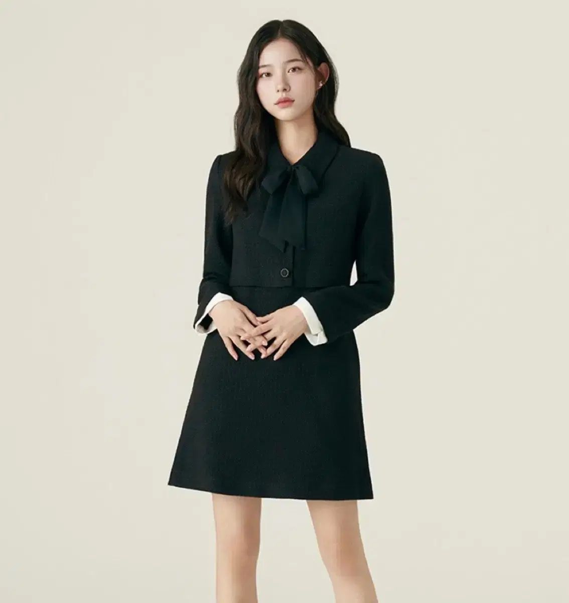 タグ付き ROEM カラ ツイード 2 in 1 ミニワンピース S ゲストルック