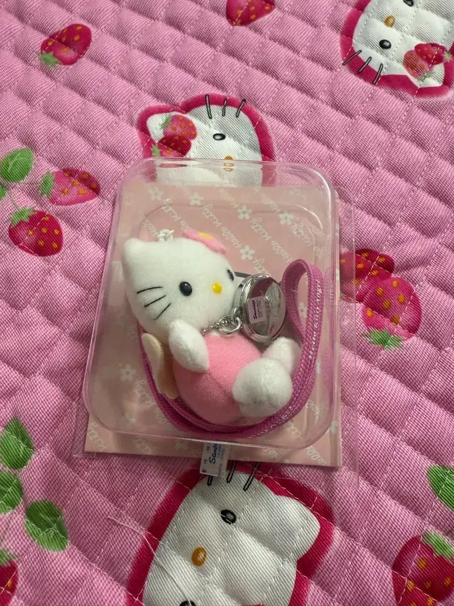 カオハナ ハローキティ マスコット ストラップ 時計 キーホルダー(レア