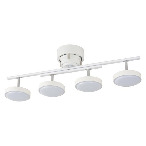 7営業日以内発送 オーム電機 LT YLS 4 RC W LED 4灯シーリングライト 調光10段階 調色11段階 3800 lm 38 ～8畳 ホワイトウッド 販売不可