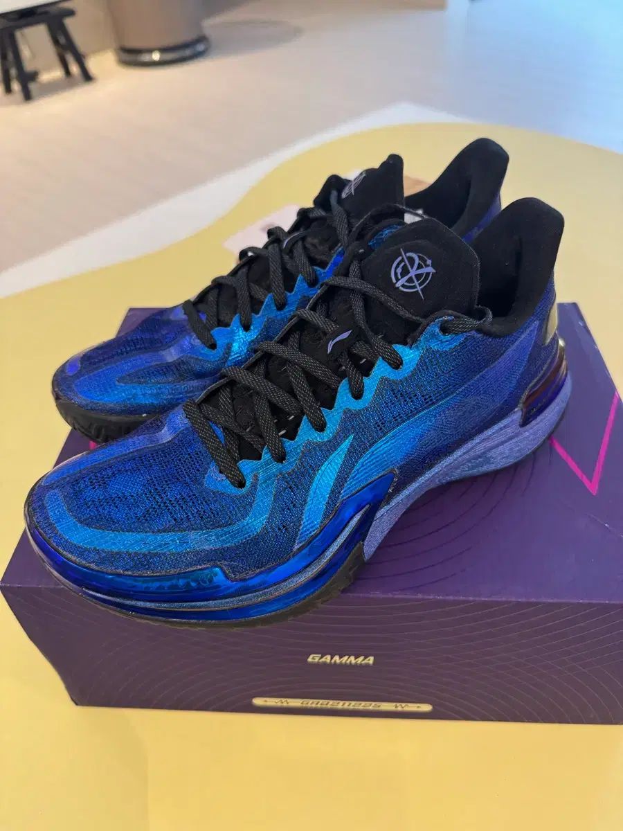 リーニン GAMMA ガンマ ブルー LOVE 轉 Tear バスケシューズ 255 US 7 5