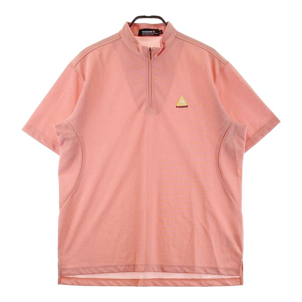 サイズ：LL LE COQ GOLF ルコックゴルフ ハーフジップ 半袖Tシャツ