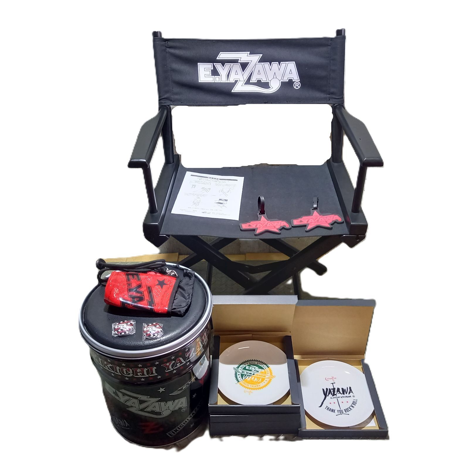 矢沢永吉 公式グッズ まとめ セット ディレクターズチェア チェアー缶