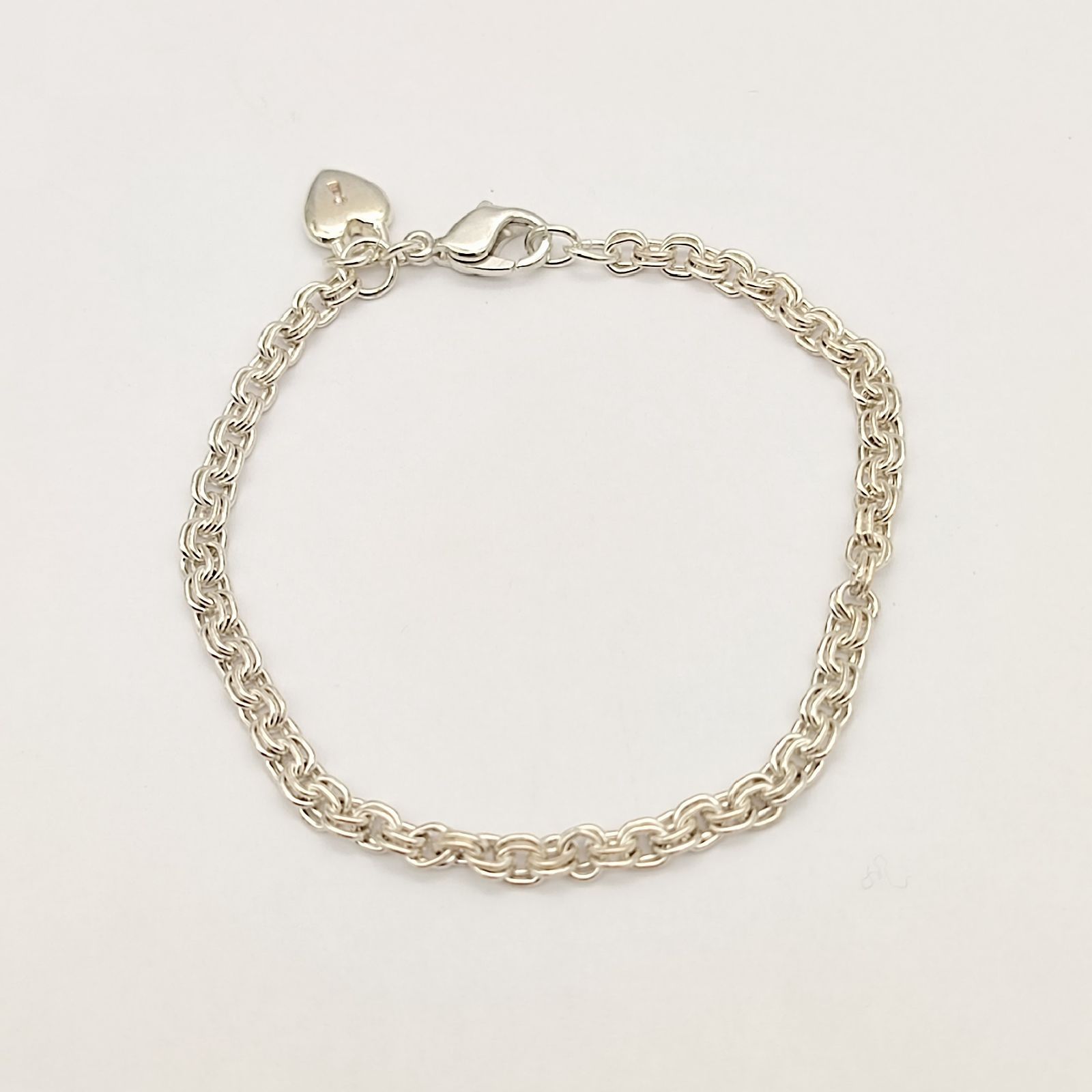 美品】NOJESS ノジェス ブレスレット SILVER シルバー925 5.3g ハート 