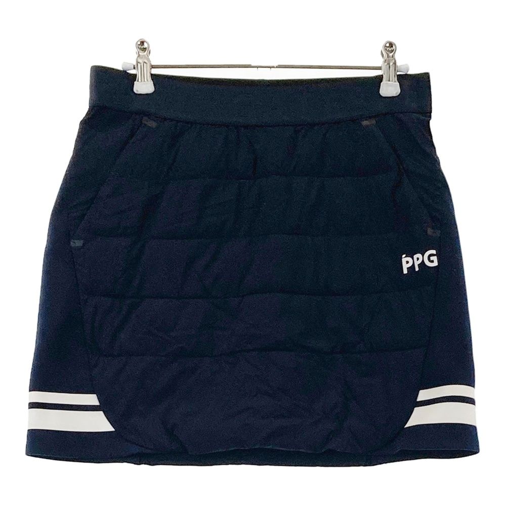 サイズ：0 PEARLY GATES パーリーゲイツ 中綿スカート PPG ネイビー系
