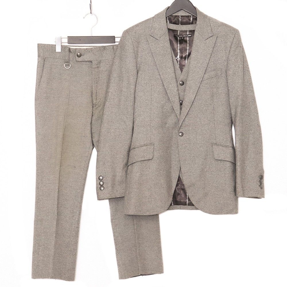 BACK BONE THE CLASSIC スリーピーススーツ セットアップ Mサイズ グレー BC 09 FW J 02