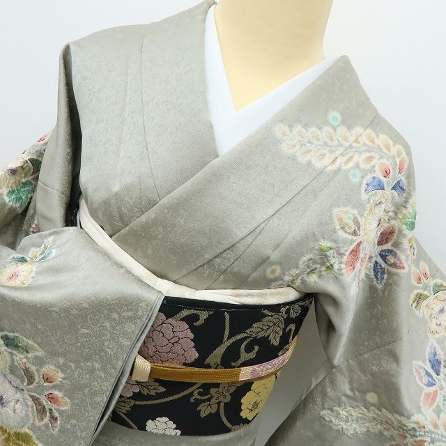 美品 正絹 作家物落款 辻が花 絞り 金通し❀目を覚ましながら夢を見る