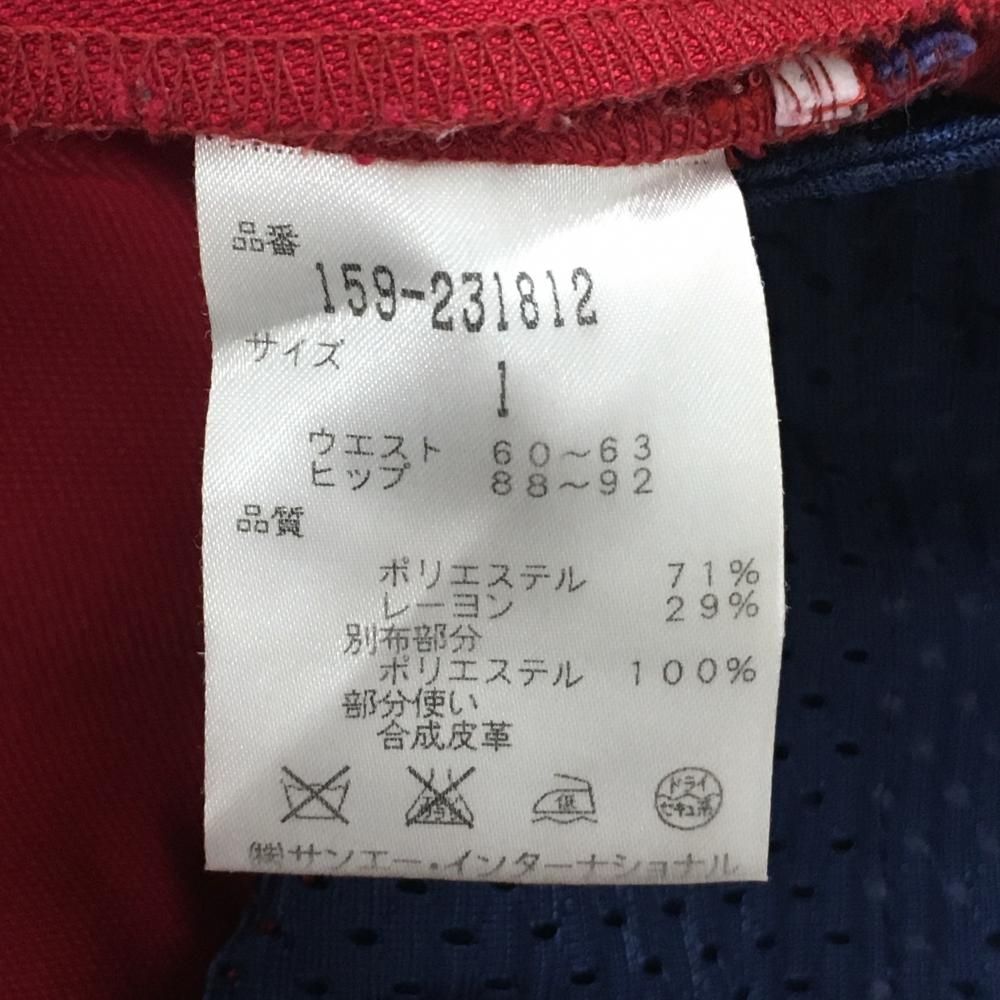 マスターバニー パンツ レッド サイドライン レディース 1(M) ゴルフ