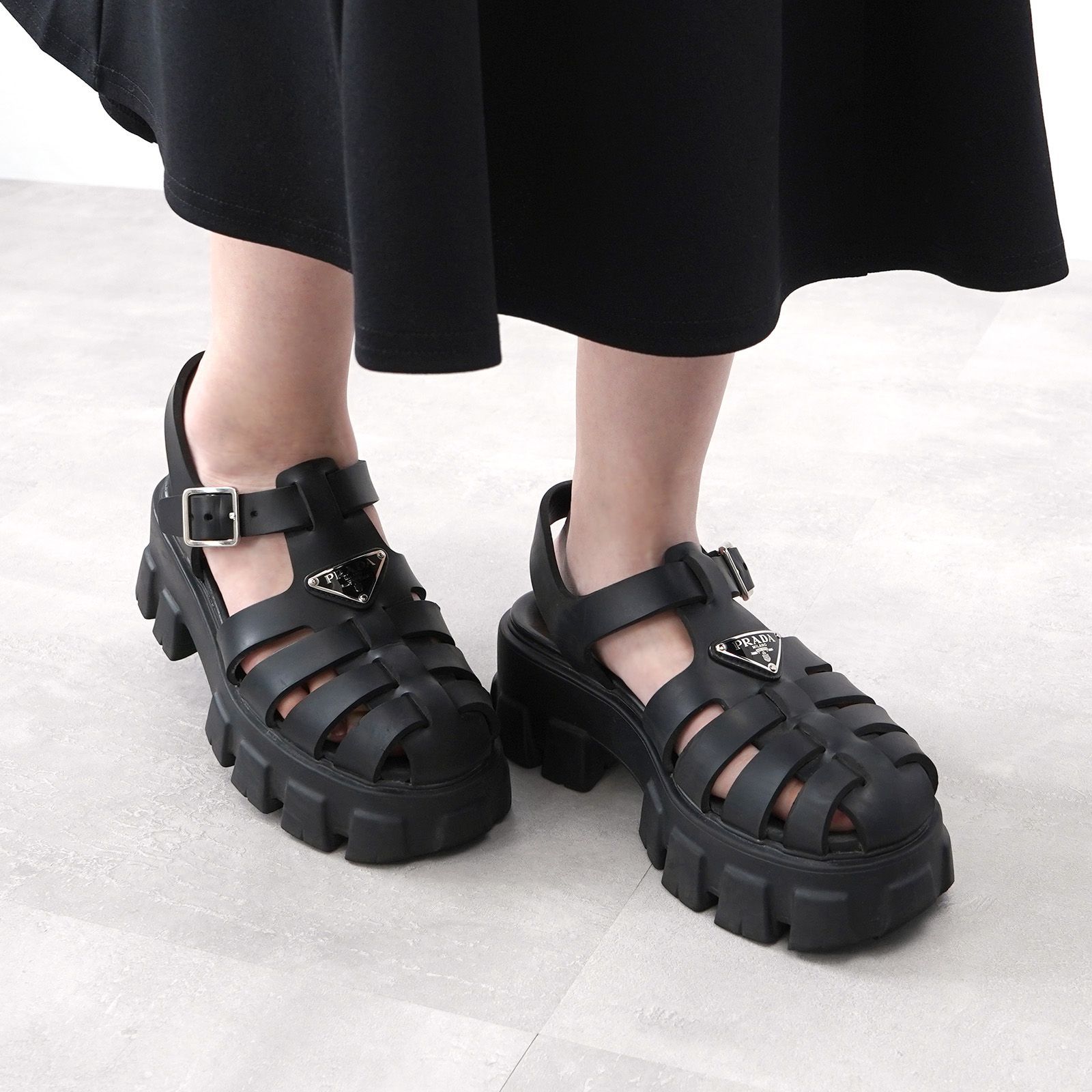 PRADA プラダ サンダル モノリス ラバー 1 X 853 M