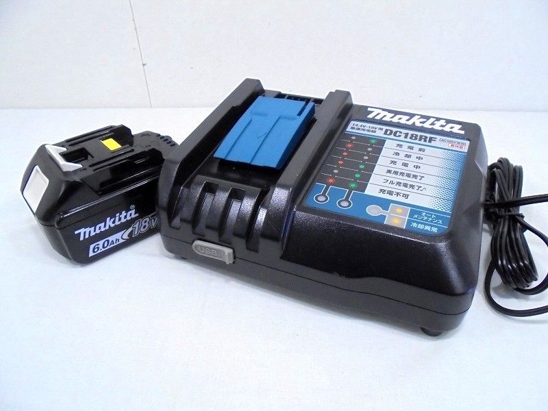 26 g 030 x makita ﾏｷﾀ 18 V 6 0 Ah ﾊﾞｯﾃﾘ 充電器 BL 1860 B DC RF 2点ｾｯﾄ