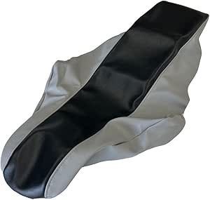 スズキ DR-Z400 S/SM(SK43A SK44A) (張替)専用設計 シートカバー 日本製(厚手生地)【生地色：座面 黒/グレー ツートン】張替タイプ