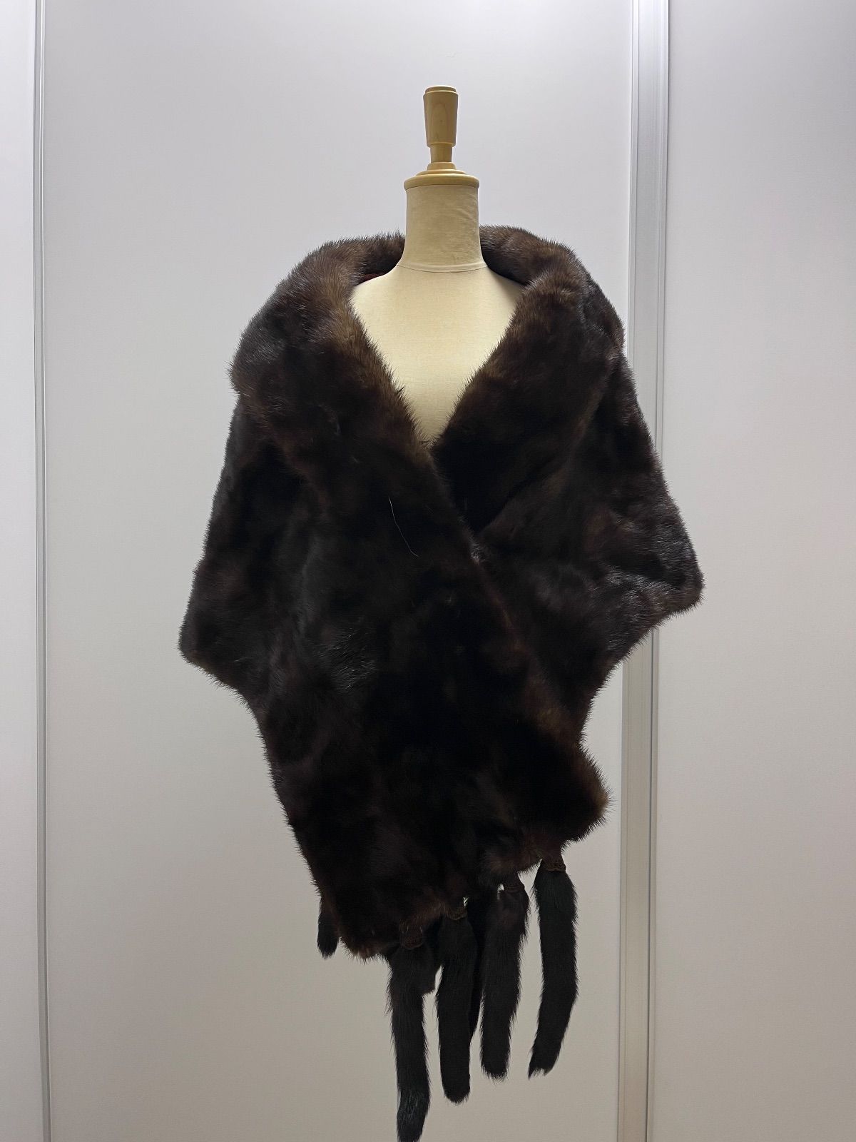 ミンクショール ケープ 襟巻き 毛皮