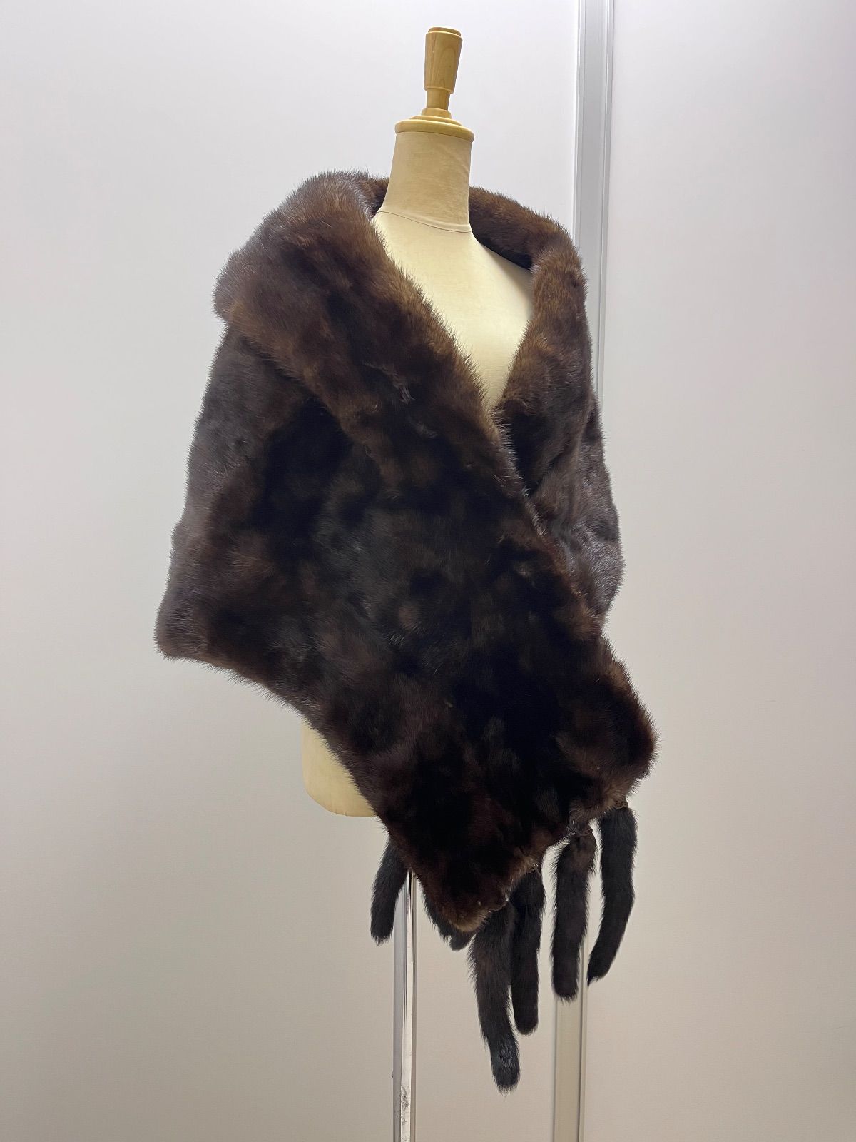 ミンクショール ケープ 襟巻き 毛皮