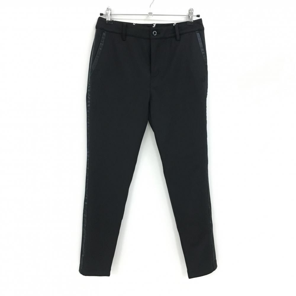 マスターバニー パンツ 黒 サイドライン 蓄熱 保温 レディース 2 L ゴルフウェア MASTER BUNNY EDITION