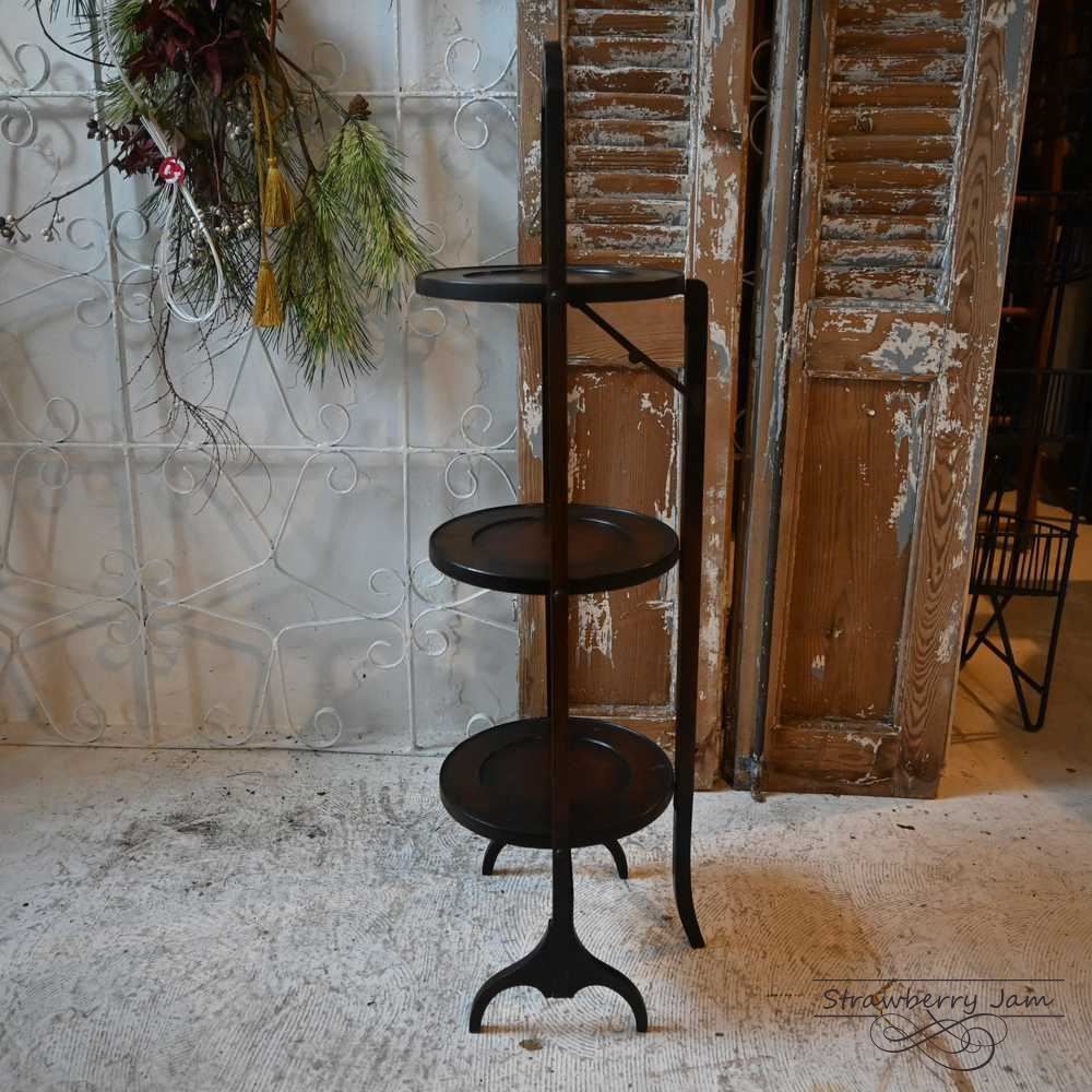 L3710-70 英国アンティーク ケーキスタンド オーク ヴィクトリアン