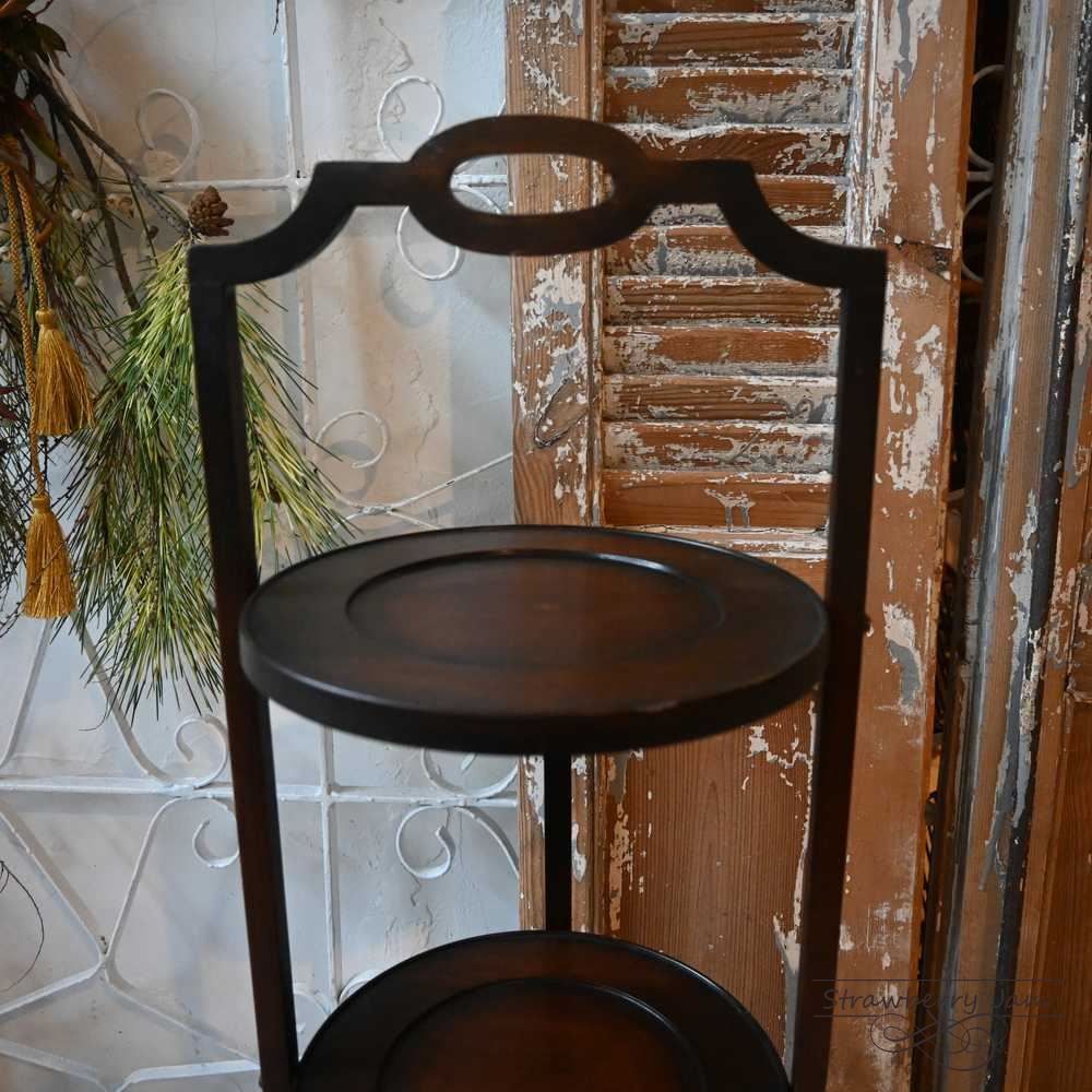 L3710-70 英国アンティーク ケーキスタンド オーク ヴィクトリアン