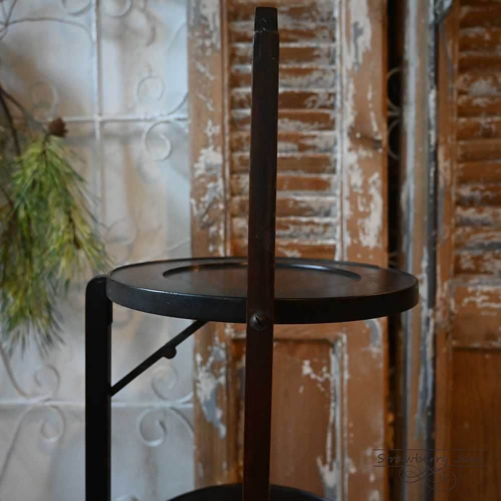 L3710-70 英国アンティーク ケーキスタンド オーク ヴィクトリアン