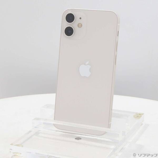 中古品〕 iPhone12 mini 128GB ホワイト MGDM3J／A SIMフリー【371