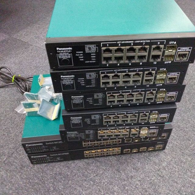 パナソニック EWネットワークス FA-ML8TPoE+ 4セット P101】パナソニック EWネットワークス FA-ML8TPoE+ 4セットと他3台