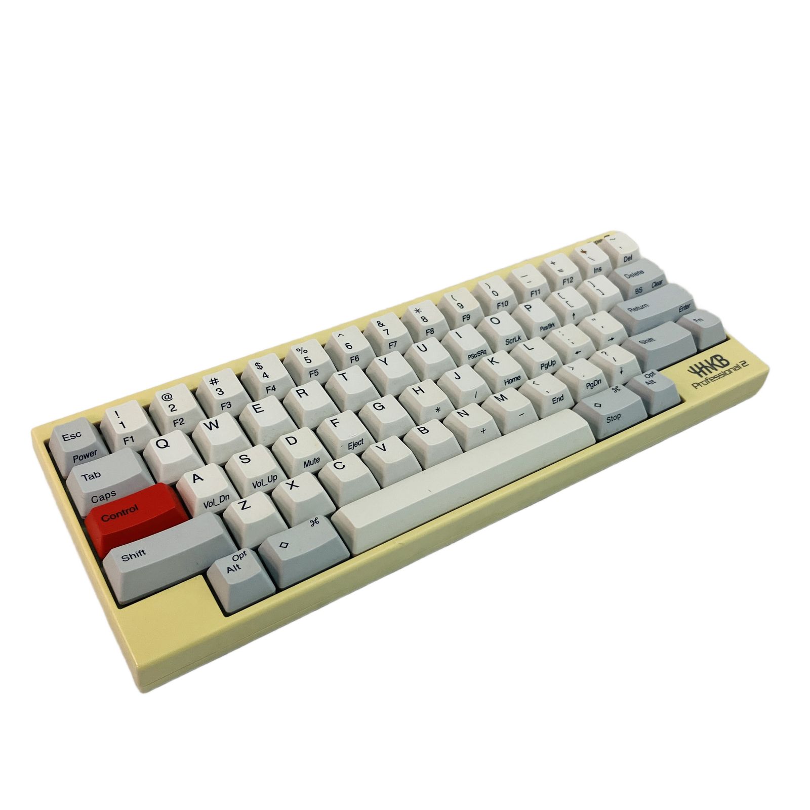 PFU PD KB 400 WS HHKB Professional 2 キーボード 英語配列 テンキーレス 黄ばみ有り