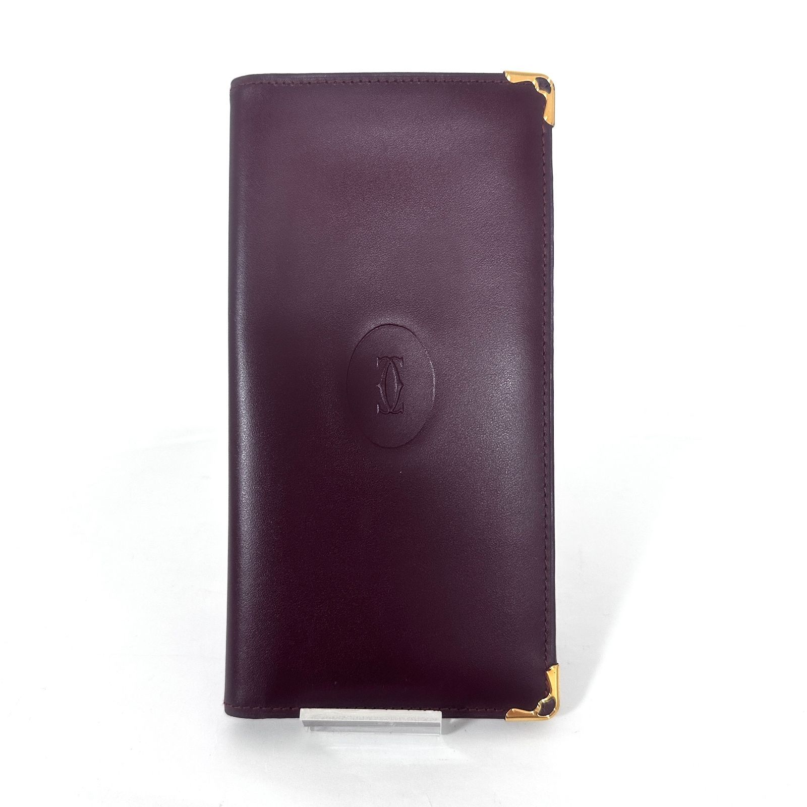 SD3107 Cartier カルティエ マストライン ボルドー レザー 二つ折り長