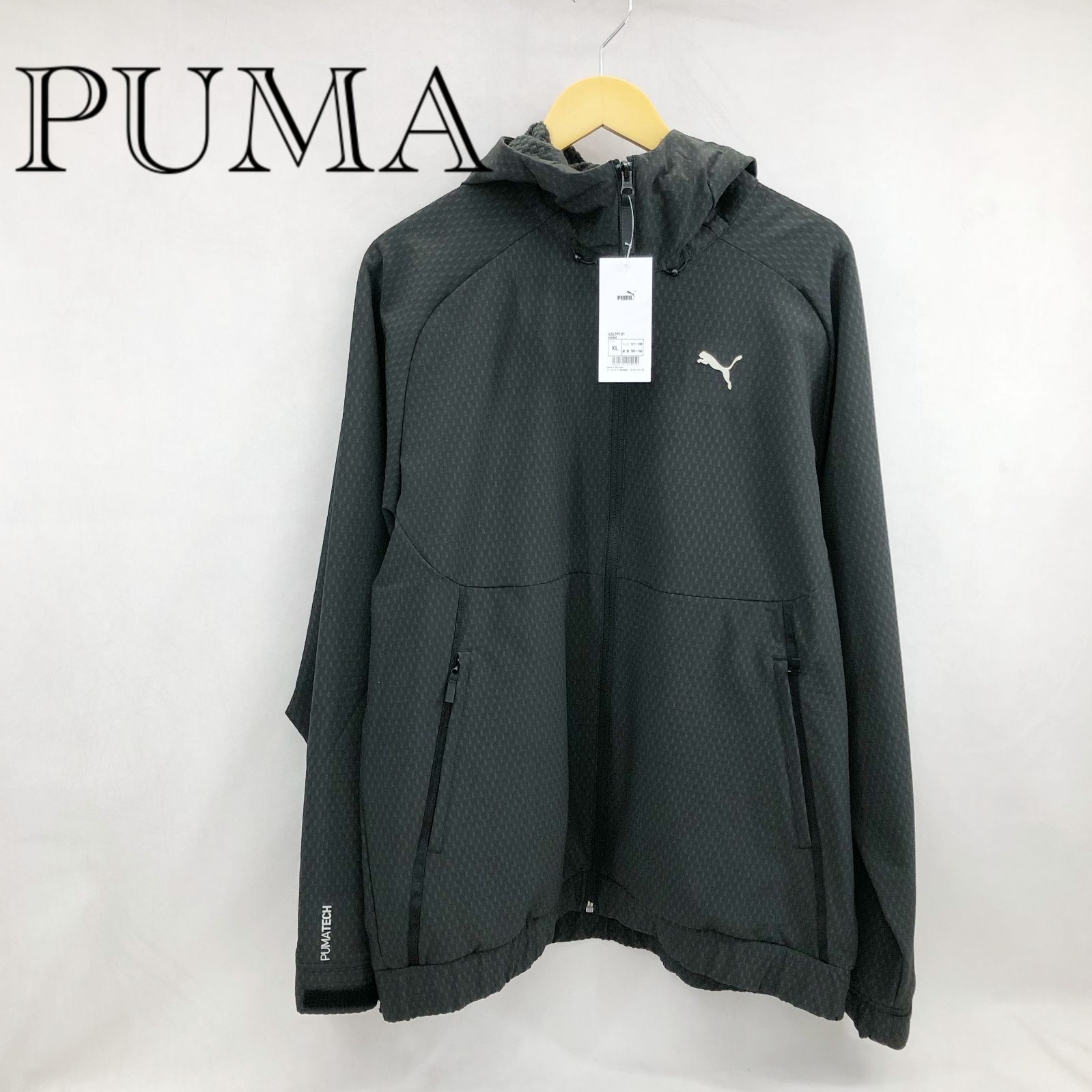 ♥に近い タグ付き PUMA プーマ 634299 01 TECH フルジップジャケット XL ブラック メンズ ファッション _219023