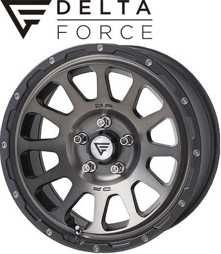 M s 30系 ヴェルファイア DELTA FORCE OVAL 17インチ ホイール 1本 マットスモークポリッシュ 17 x 8 0 J 35 5 114 3 デルタフォース オーバル 社外 カスタム トヨタ 30 30ヴェルファイア