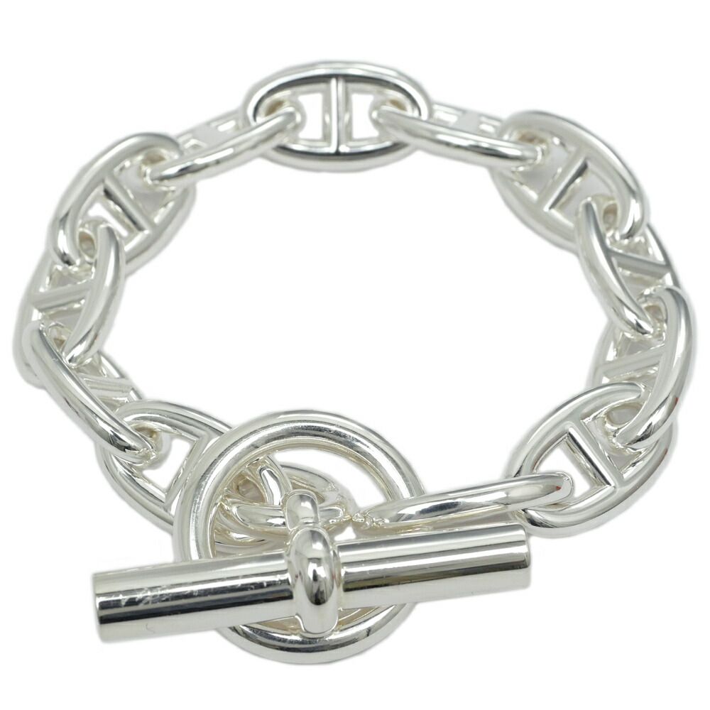 名東 エルメス シェーヌダンクルGM 12コマ ブレスレット Ag 925 メンズ レディース 男女兼用 アクセサリー 小物