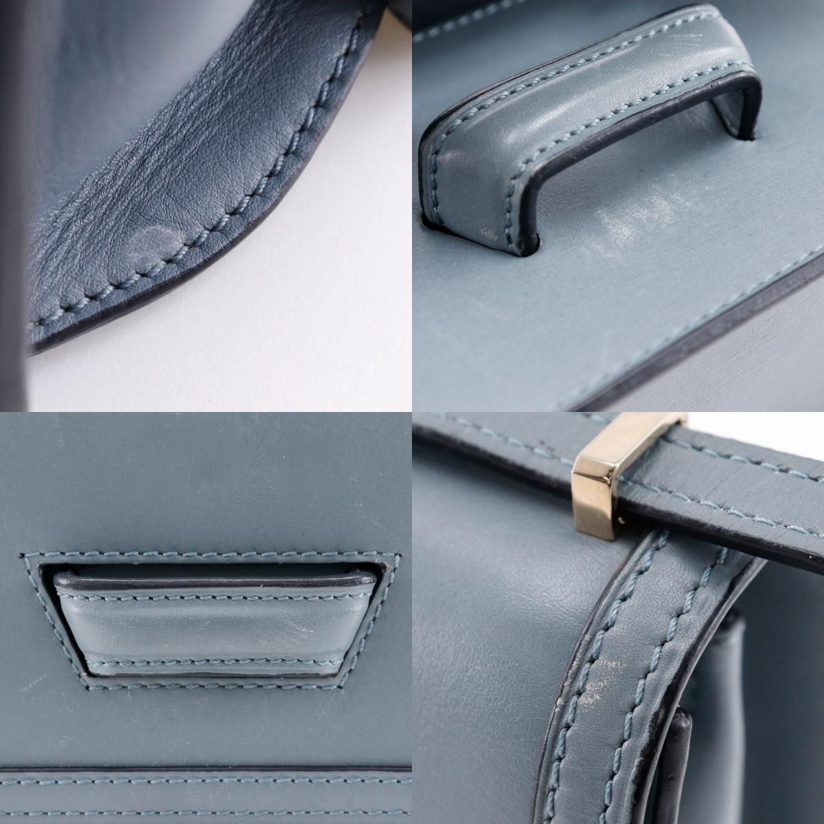 LOEWE】ロエベ バルセロナ スモール カーフ ストーンブルー 水色