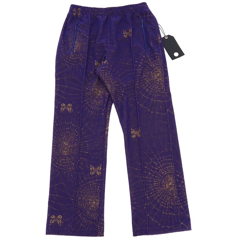 25 SS NEEDLES Track Pant Pile Jacquard Spider Web パイル トラックパンツ サイズ S パープル QV 330 ニードルス メンズ 5 F 12 I 06171 KEP 21