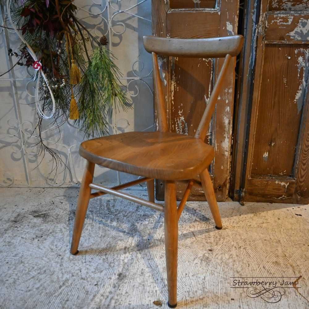 L 3710 10 英国ヴィンテージ ERCOL アーコールチェア スタッキング スタッキングチェア ライトオーク ベビー キッズチェア ヴィンテージチェア 北欧 ダイニングチェア イギリス