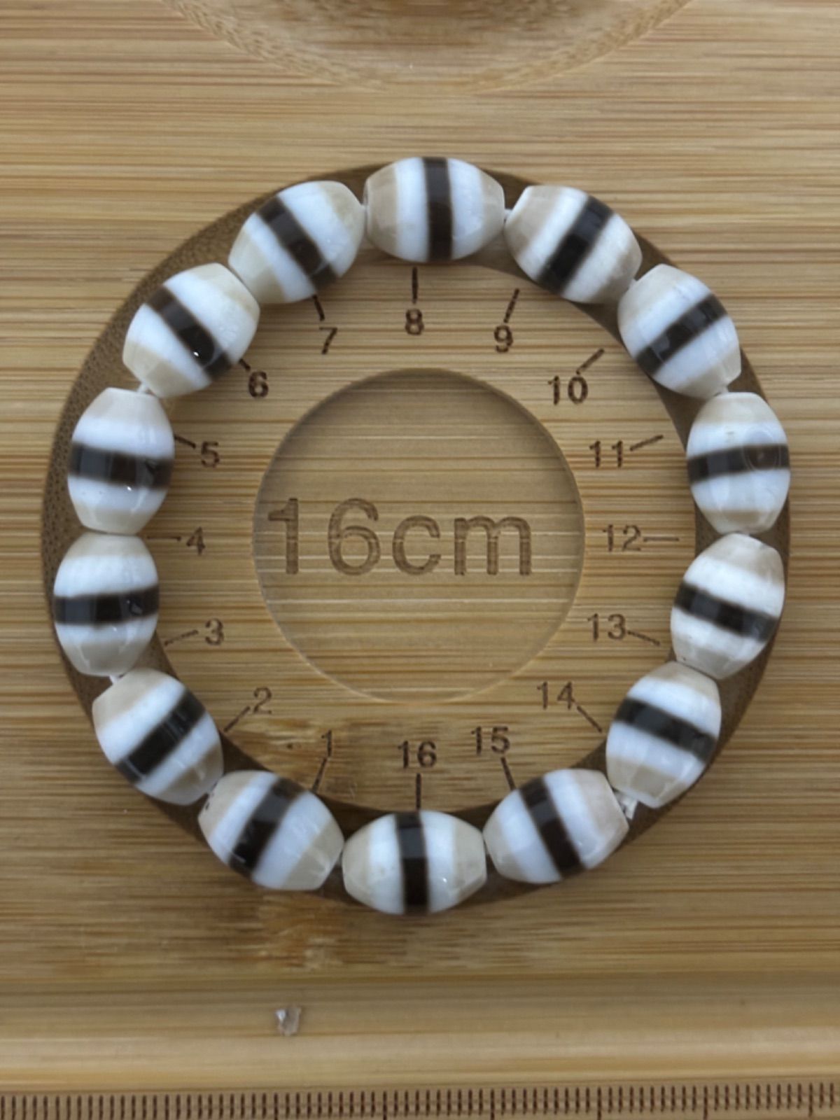 チベット 天珠 密教 瑪瑙 一線薬師天珠ブレスレット - メルカリ