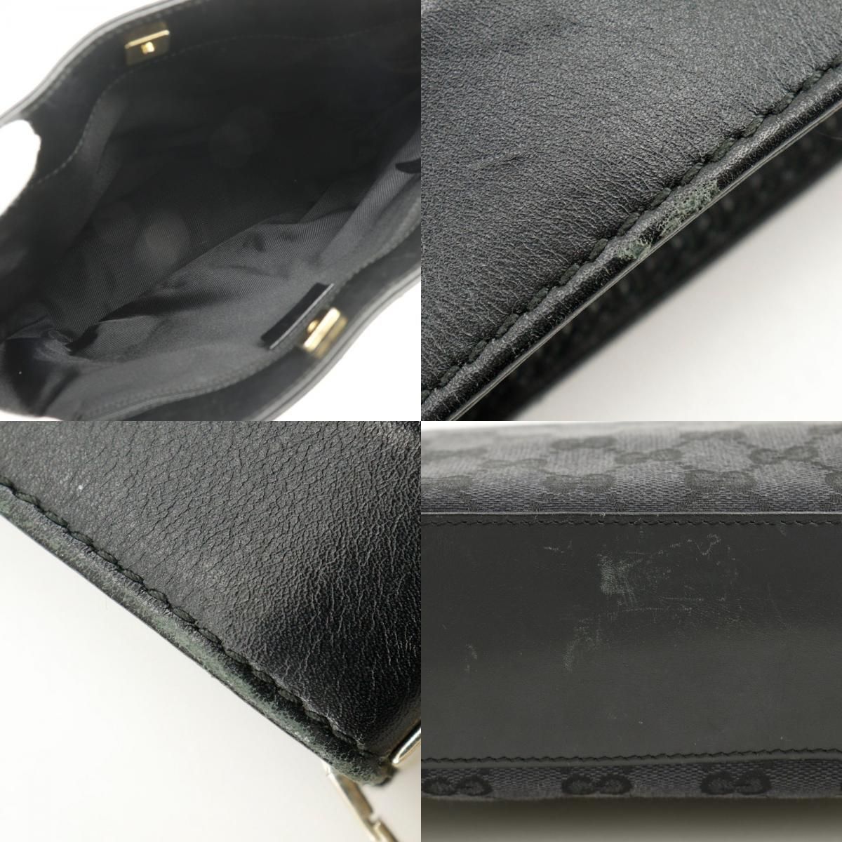 【GUCCI】グッチ ワンショルダー 001.4231 GGキャンバス 黒 レディース ショルダーバッグ GUCCI】グッチ ワンショルダー 001.4231 GGキャンバス 黒 レディース