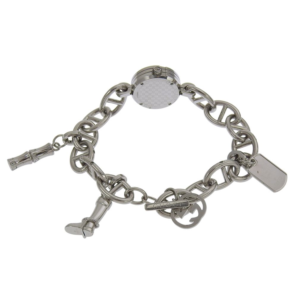 GUCCI】グッチ Gチャーム ブレスウォッチ 107 ステンレススチール