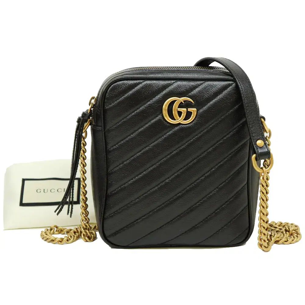 GUCCI グッチ 550155 GGマーモント マトラッセ ユニセックス クロスバック A