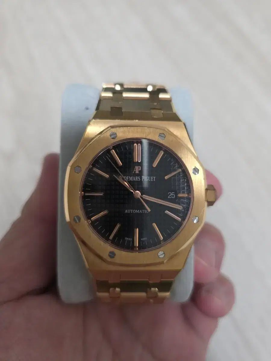 ZF PIGUET オーデマピゲ 15400 ブラックダイアル ローズゴールド