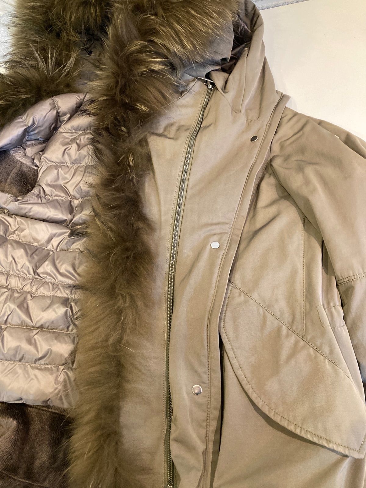 260111 DUNO デュノ モッズダウン ジャンパー カーキフェザー - メルカリ