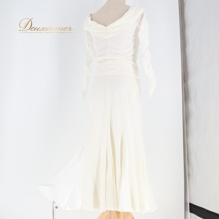 社交ダンス 衣装 チャコット Chacott トップス ブラウス スカート 白